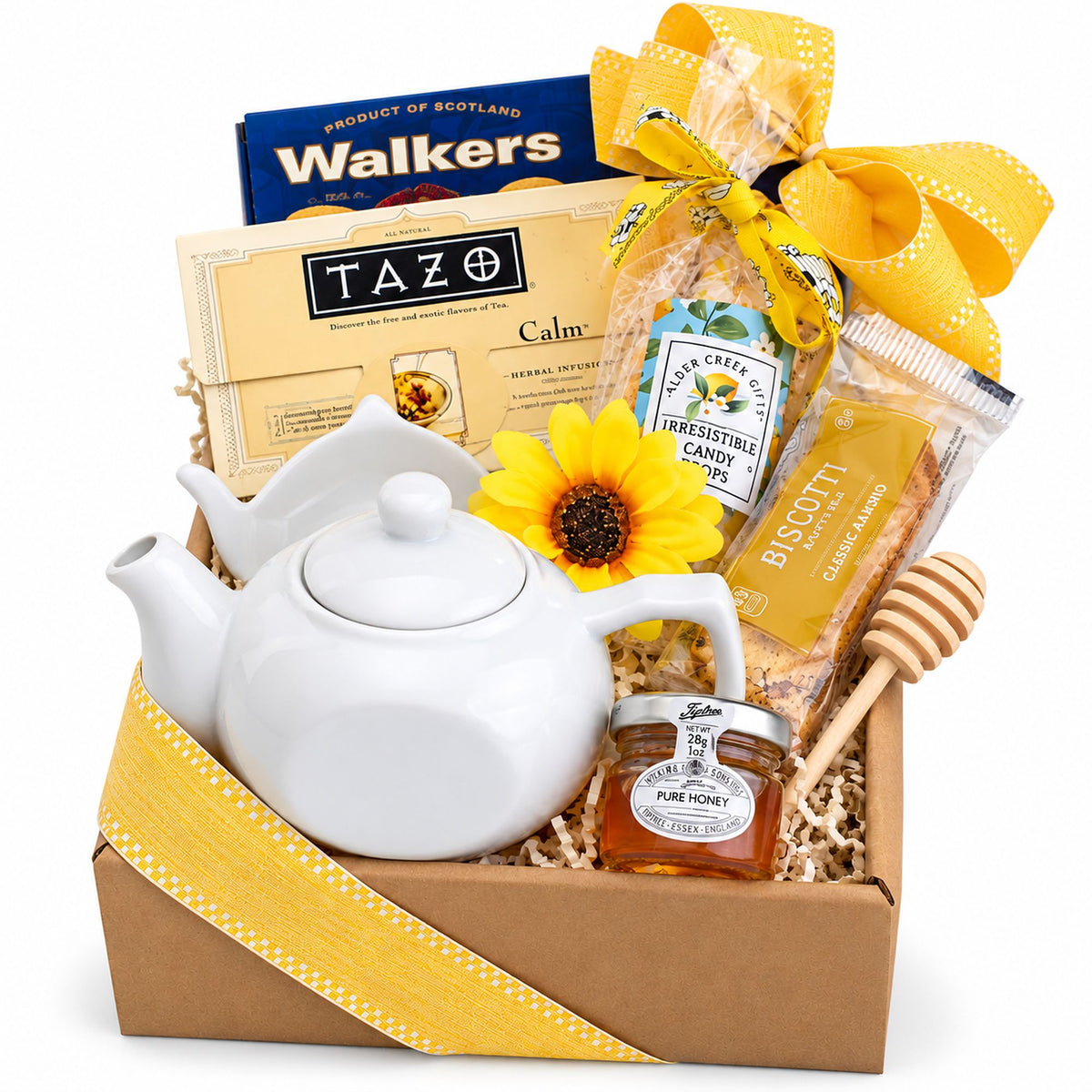 A Sip of Comfort Tea Time Gift Basket
