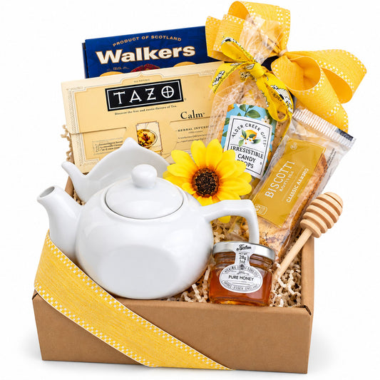 A Sip of Comfort Tea Time Gift Basket