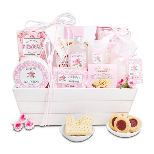 Roses for Relaxation Gift Basket