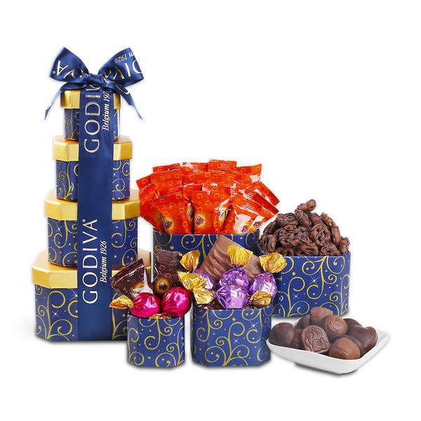 4-Tier Sweet Surprise Birthday Gift Tower, GODIVA