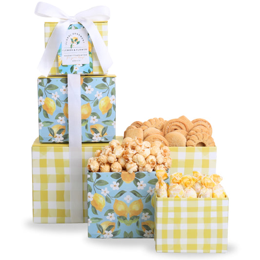 Lemon Twist Gift Tower