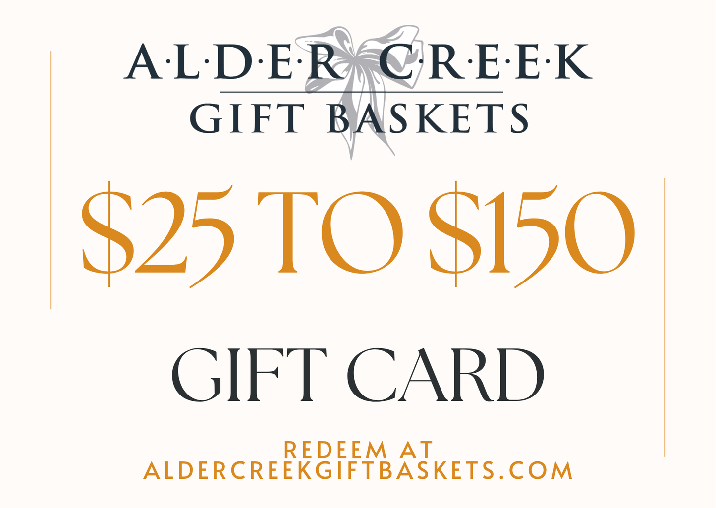 Alder Creek Gift Baskets Gift Card