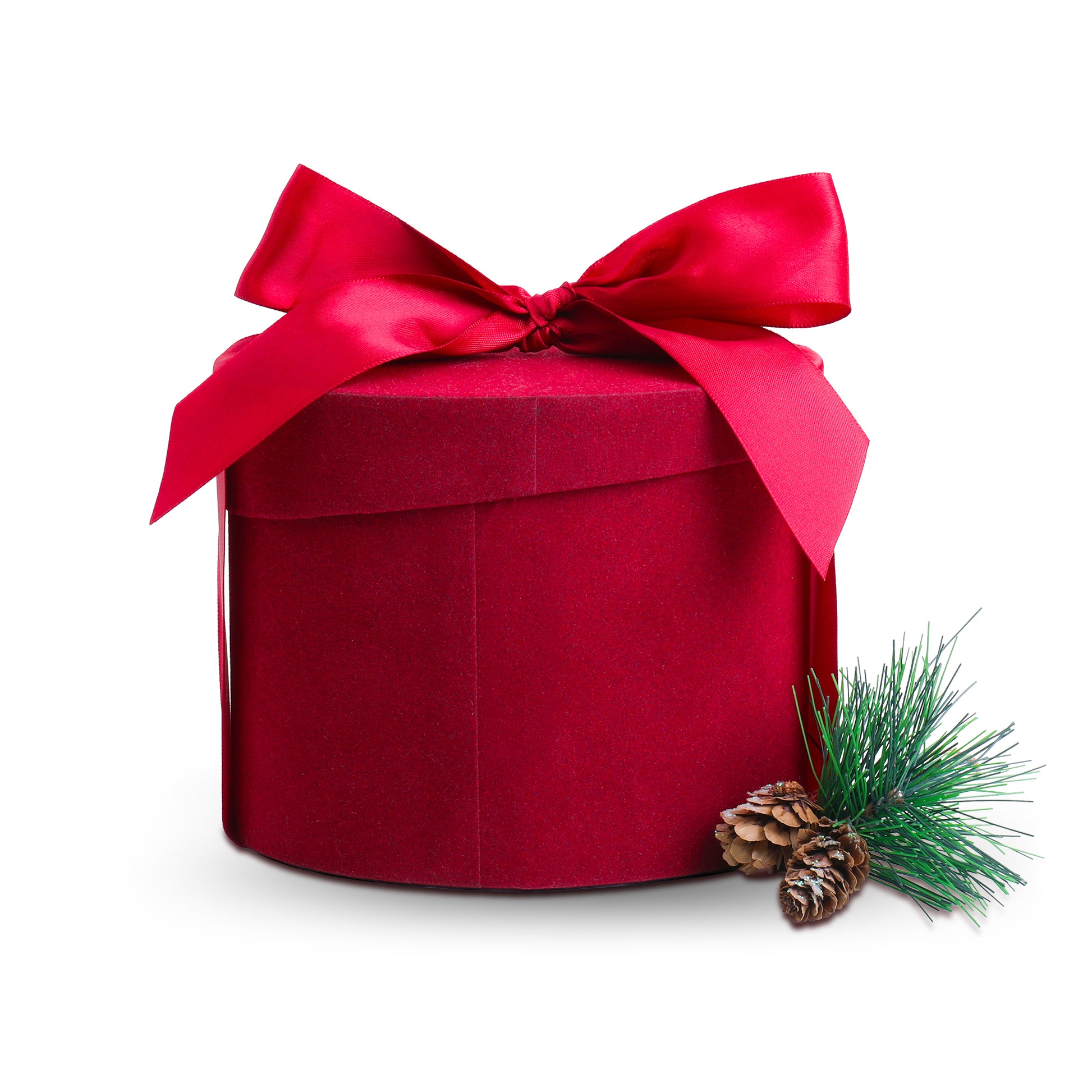 red gift box with red bow